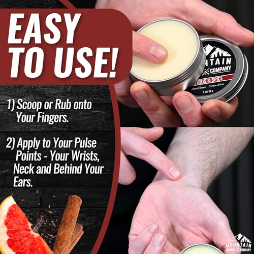 Rocky Mountain Barber Company Solid Cologne For Men – Citrus & Spice Scent thumb #4