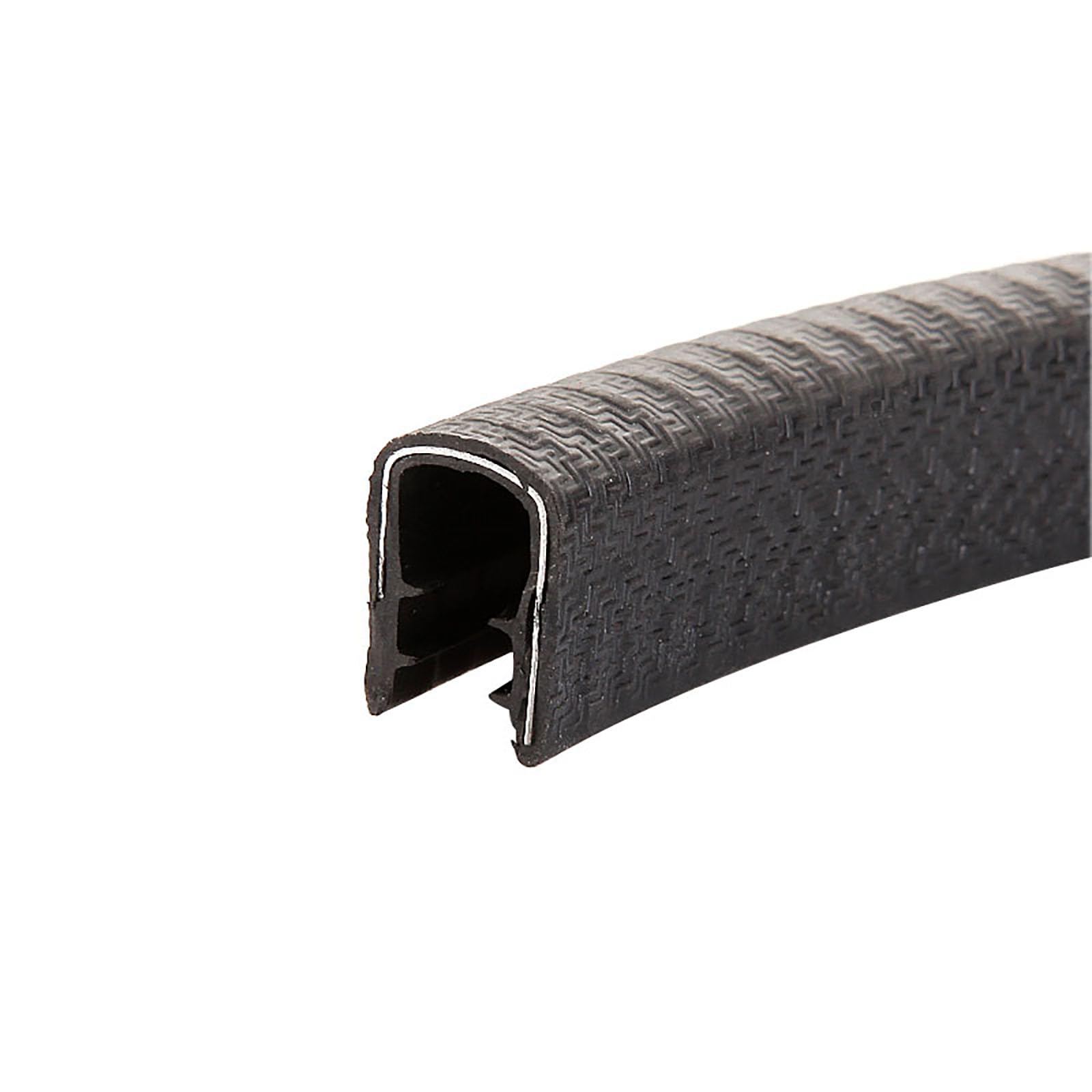 Nastro paraspifferi a U, lunghezza 1 m, con fessure in metallo, flessibile, per porte di auto, portelli e lastre di acciaio in vetro, grigio, 13,0 mm x 7 mm (nero, 17 mm x 14 mm)