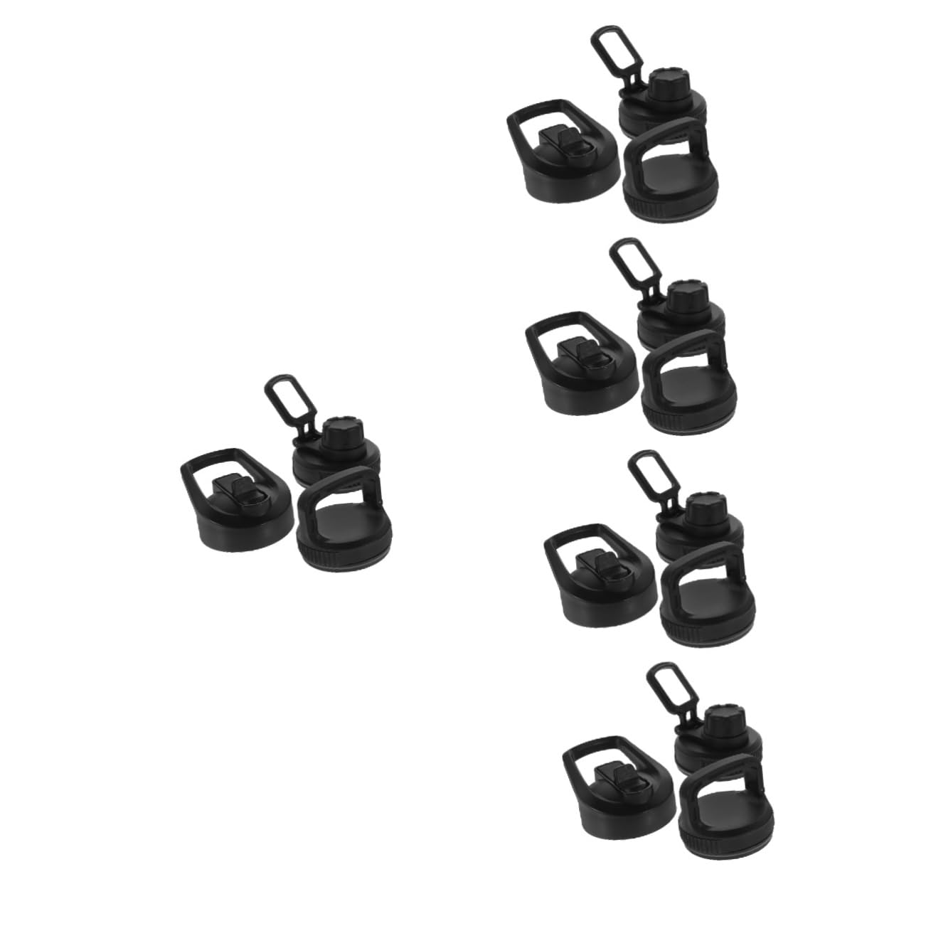 Kisangel Sport-wasserflaschenverschluss Deckel Tassenabdeckungen Abdeckungen Für Kaffeetassen Becher Zubehör Sportwasserflasche Praktische Becherhüllen Becherabdeckung Black Plastik