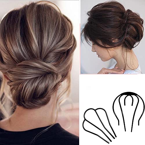 6Pcs Side Combs Hair Fork Clip, U-Shape Alloy Hair Sticks, Vintage Teeth Hair Side Combs, For Women Hair Styling Tool Accessories #TOP3