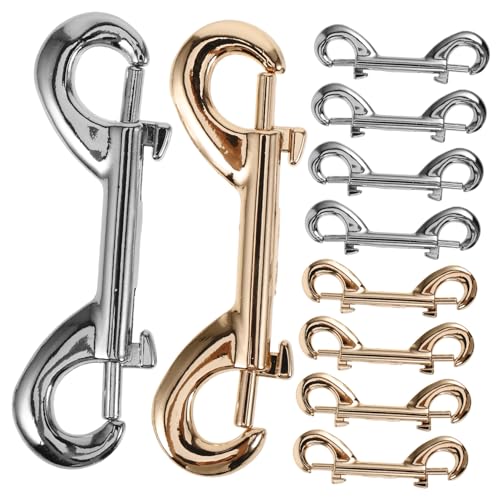 DOITOOL Double-Ended Pet Clasp Leash Hooks 10pcs Metal Snap Hooks for Dog Cords Metal Clips for DIY Projects