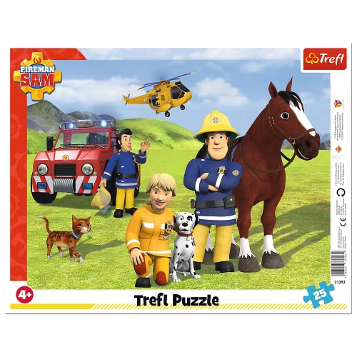 Trefl, Puzzle con cornice con base, 25 pezzi, sempre sul cappello, per bambini dai 4 anni in su