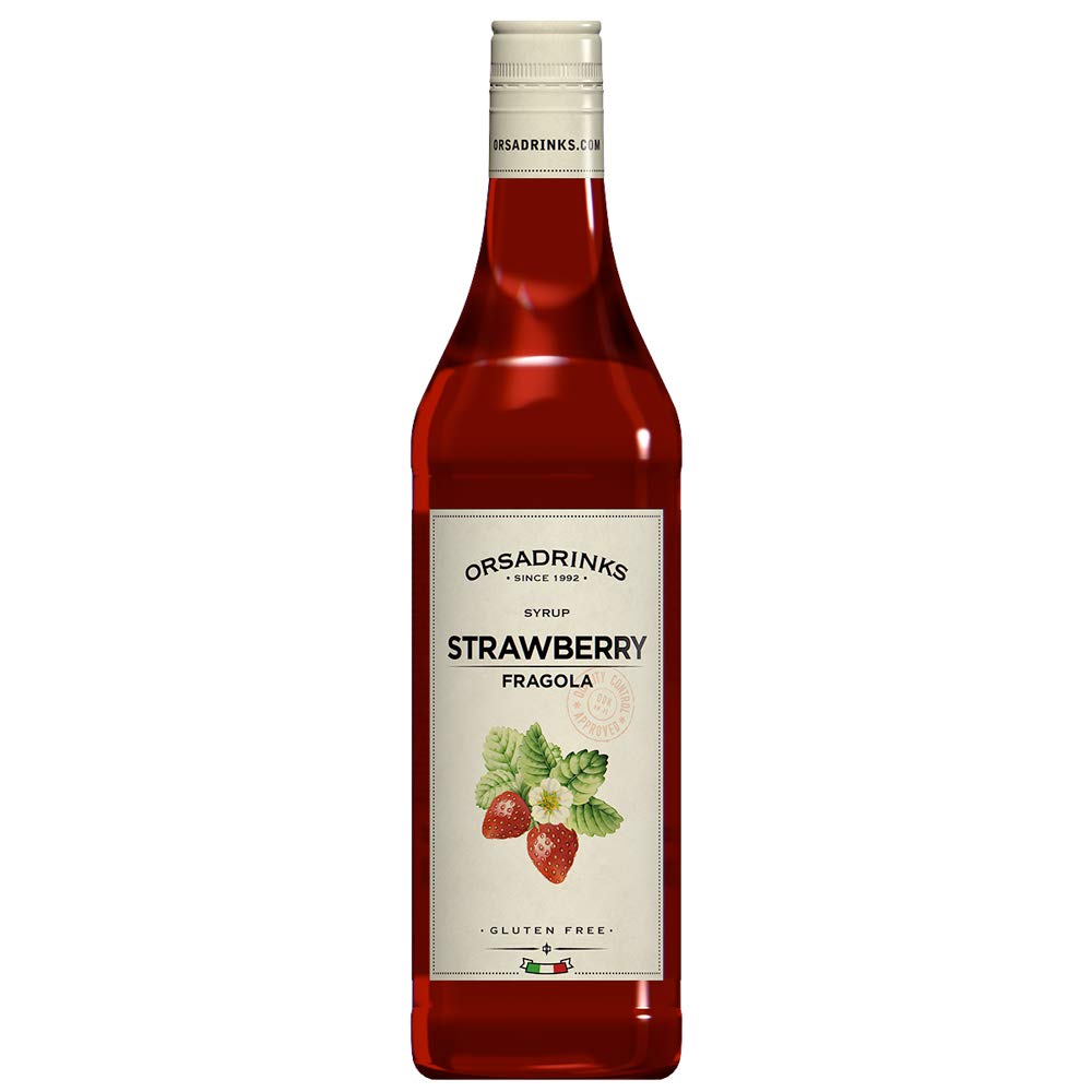 ODK Strawberry Syrup | Cocktails, Coffee, Iced Tea, Cooking, Baking and Desserts| 75cl