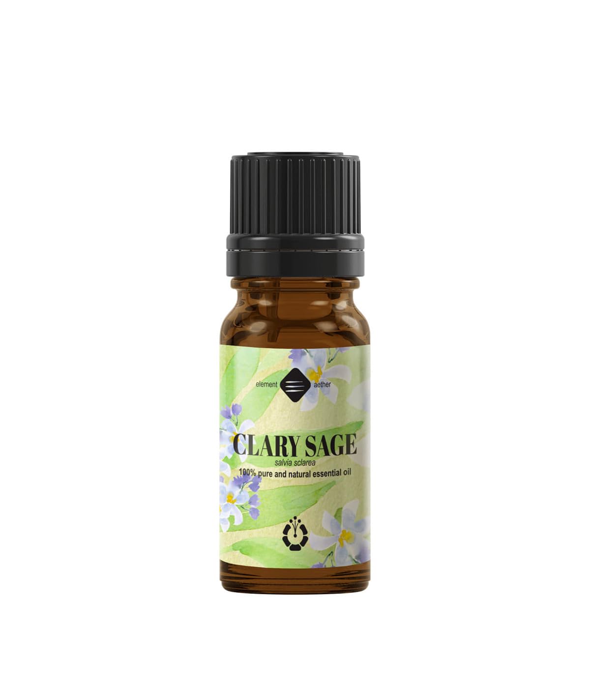 ELLEMENTAL Clary Sage Essential Oil, 10ml | 100% Pure-natural, Eobbd, Cruelty-free | Floral, Earthy, Herbaceous, Slightly Fruity | M-1381