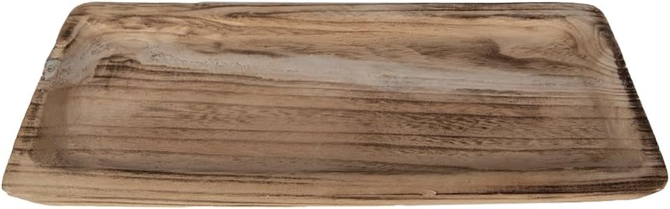 40cm Wooden Rectangular Bowl Serving Dish for Fruit Sweets Nuts Accessories Pot Pourri