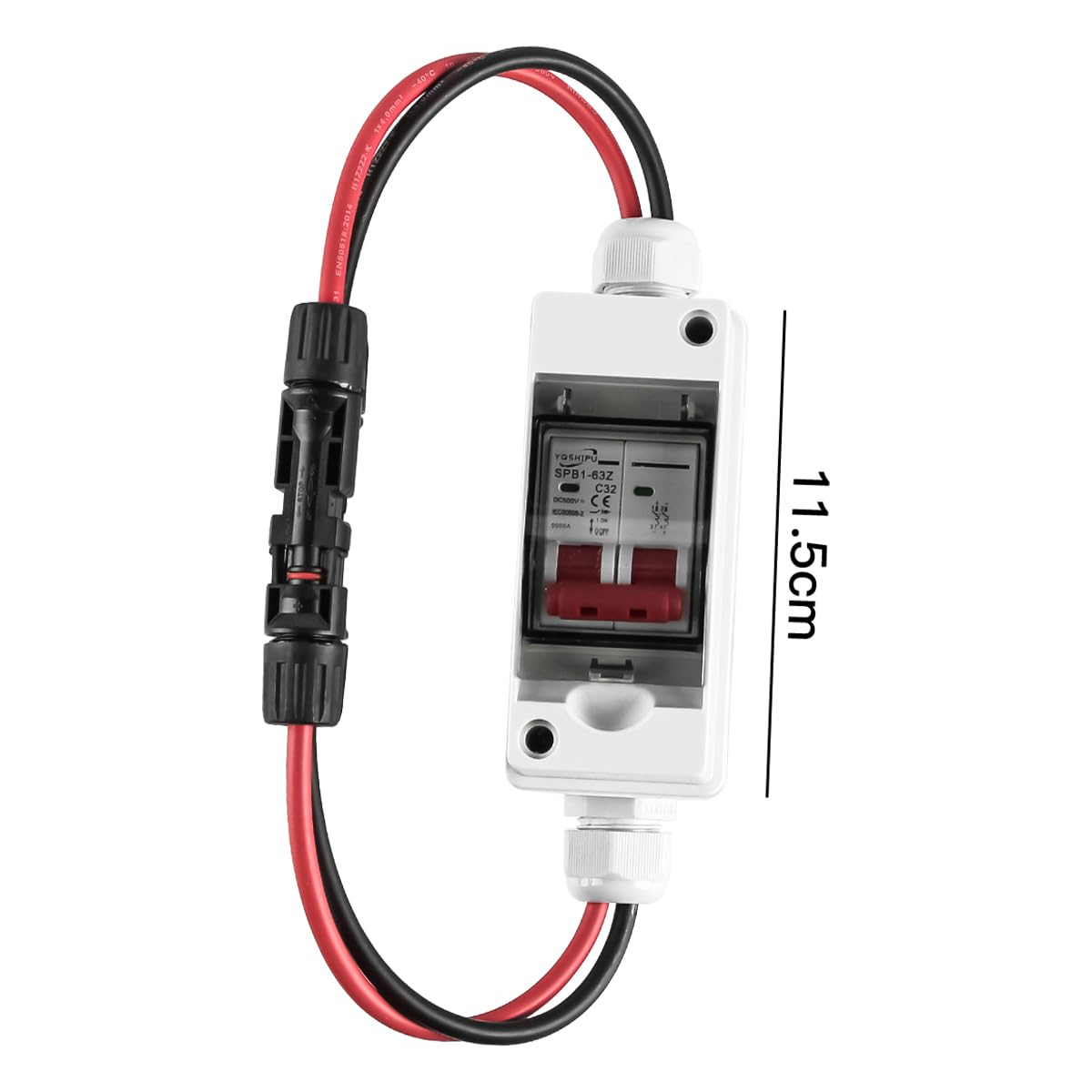 Sarini Scatola combinatrice fotovoltaica Isolatore CC Interruttore automatico 500 V 32 A - Scatola di giunzione per sistema di pannelli solari impermeabili per esterni