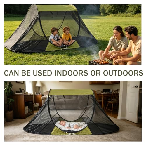 Carpa mosquitera plegable para 1 persona para camping miniatura 7
