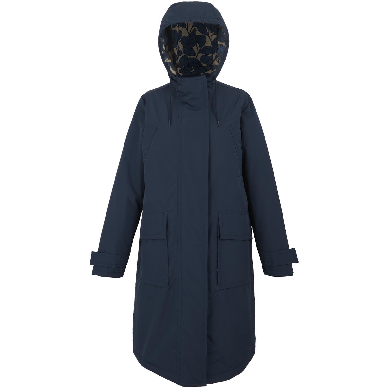 Regatta Women's Navy/Birdy Natural Lining X Orla Kiely Longline Oversized Jacket