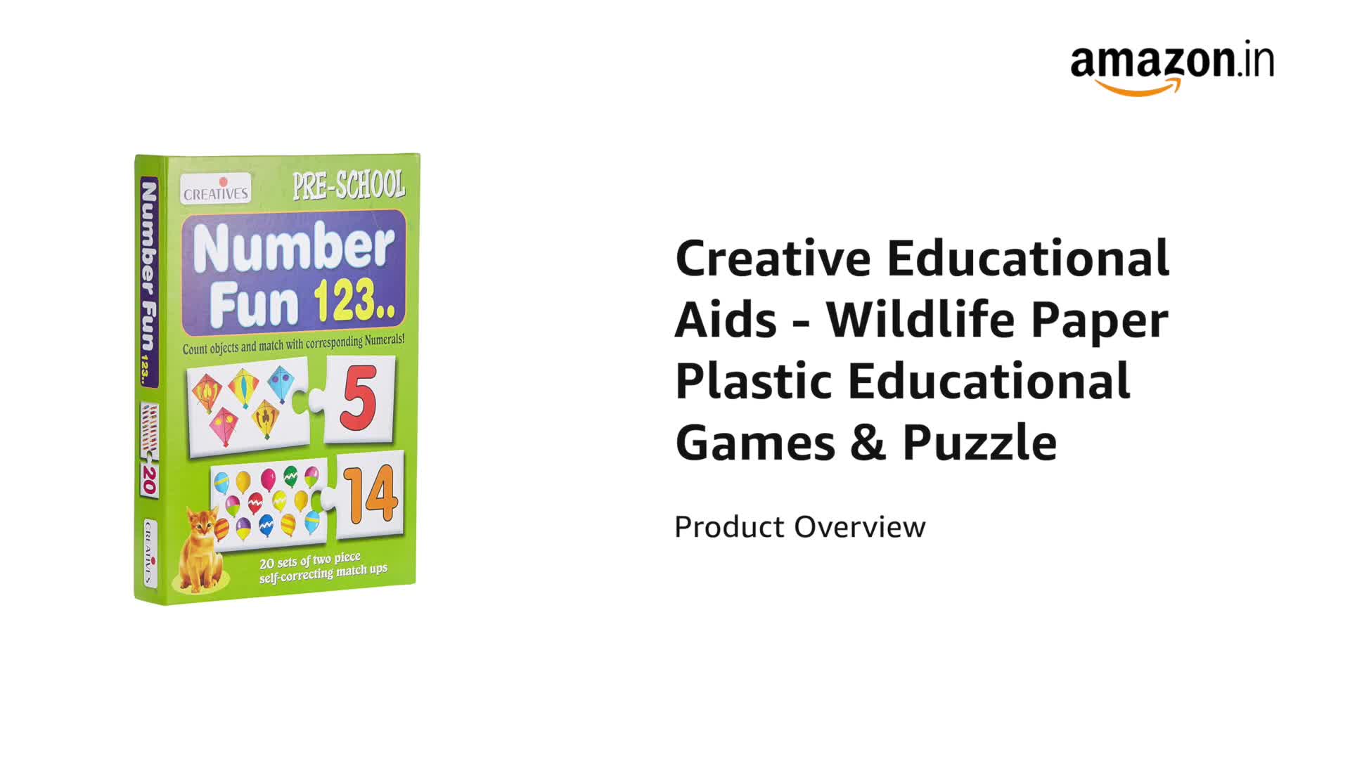 Buy Creative's Number Fun 123 Preschool Learning Game for Kids 3+