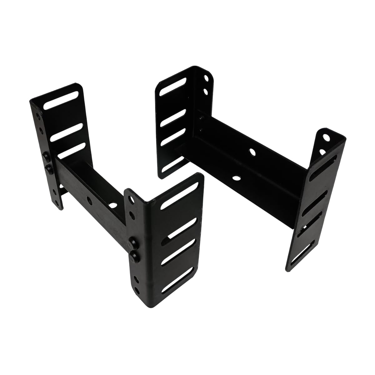 Compact Short Steel Bolt-On Bed Rails for Headboard/Footboard Storage/Display