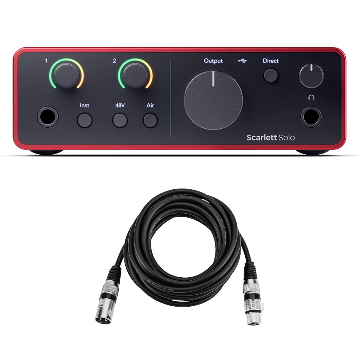 Focusrite Scarlett Solo USBオーディオインターフェース Amazon.co.jp: FOCUSRITE Scarlett Solo 第4世代 USBオーディオ