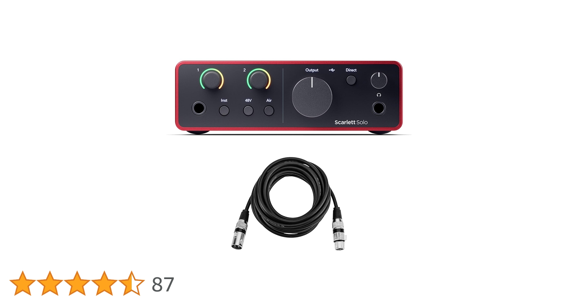 Amazon.co.jp: FOCUSRITE Scarlett Solo 第4世代 USBオーディオ