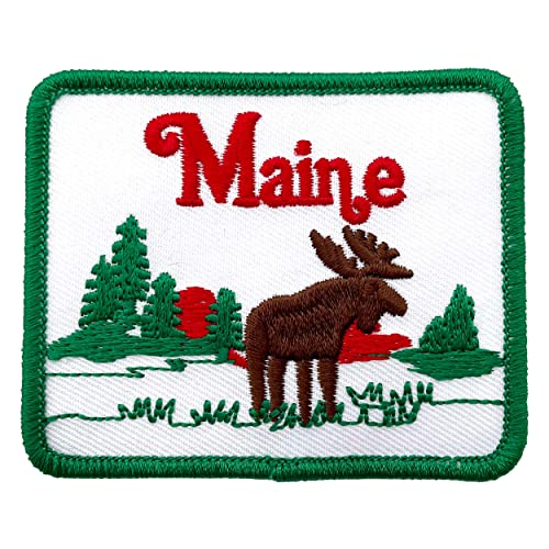 Maine Patch w/Iron-On Adhesive 3" x 2.5" - Arcadia National