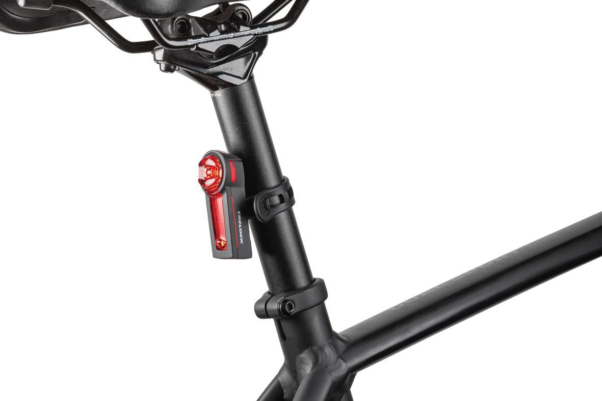 TRELOCK Fahrradlicht Set, LS 760 I-GO Vision 100 LUX und LS740 VECT Rücklicht mit Bremslichtfunktion, USB Aufladbar