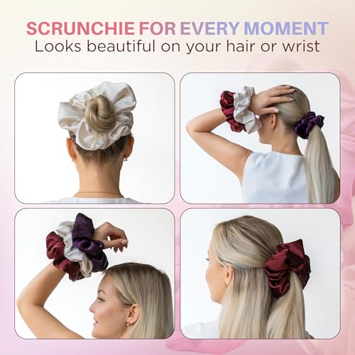 Pearlized Satin Oversized Scrunchies - image 6