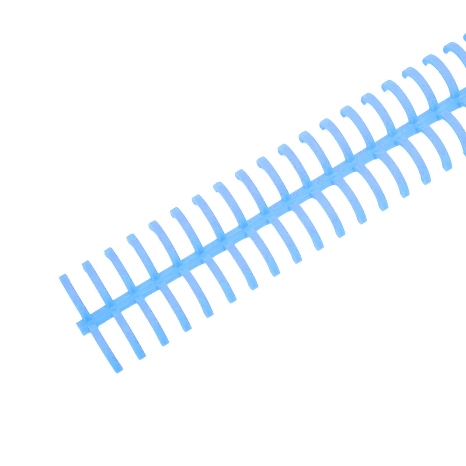 Cocoarm Pettine per Rilegatura in Plastica a Spirale, Confezione da 10, 16 Mm, 30 Fori, capacità 130 Fogli, per Ufficio, Aula, Libreria, Quaderni, Report e Organizzazione di documenti. (BLUE)