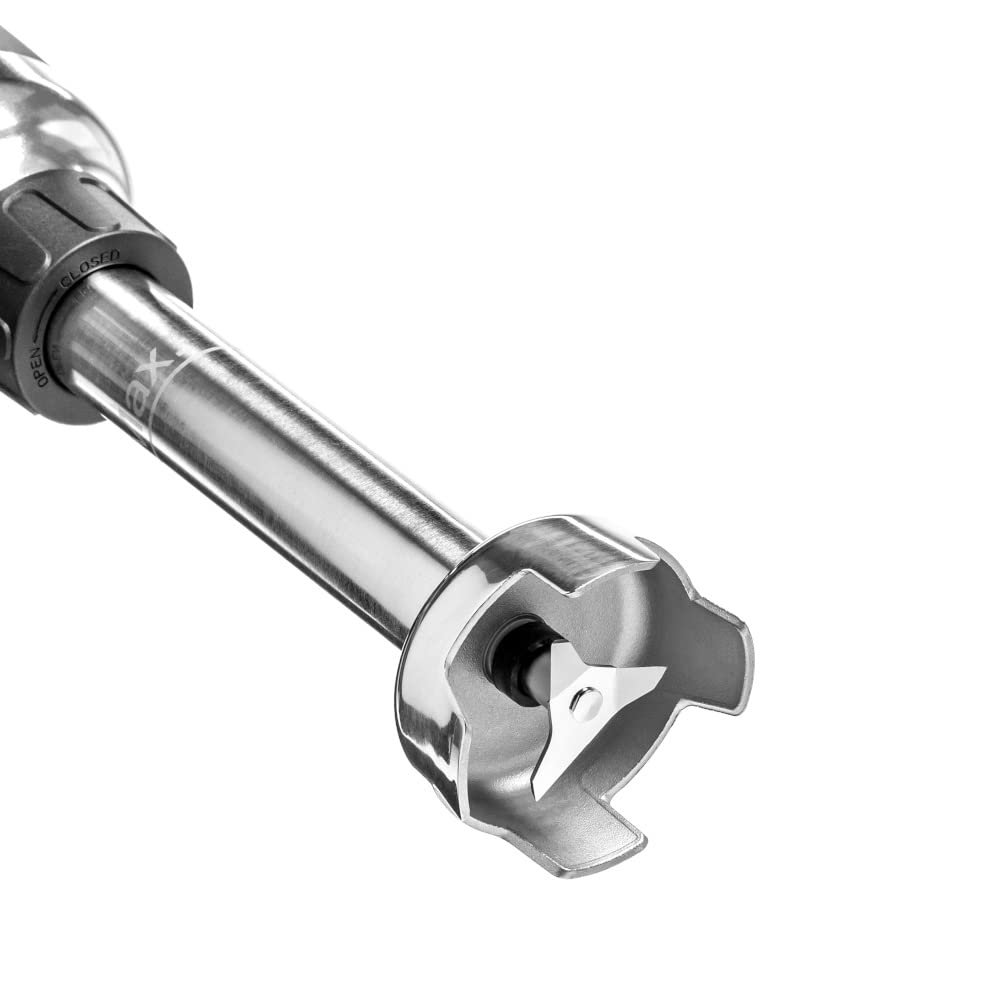 Batidora de mano | Longitud del brazo 25 cm | Ideal para sopas, salsas, pastas y cócteles | Apta para ollas de hasta 10 l | 20.000 rpm | Robusta carcasa de plástico | Potencia 350W