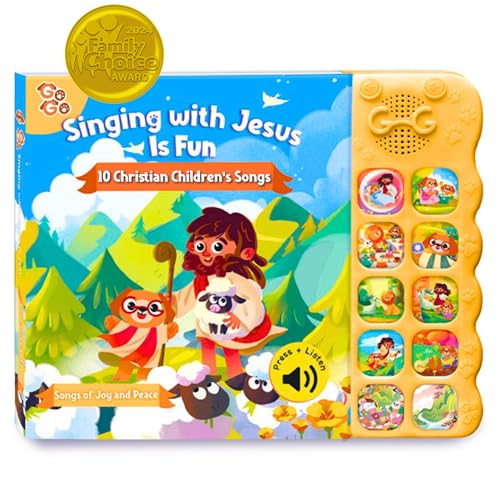 Image of GO GO Bible Songs of Wisdom: Bible Songs Book for Toddlers, 10 Songs, Talking Books for Toddlers 2-4 Years, Sound Books, Sing Along Books, Baby Music Book, Christian Toys for Toddlers