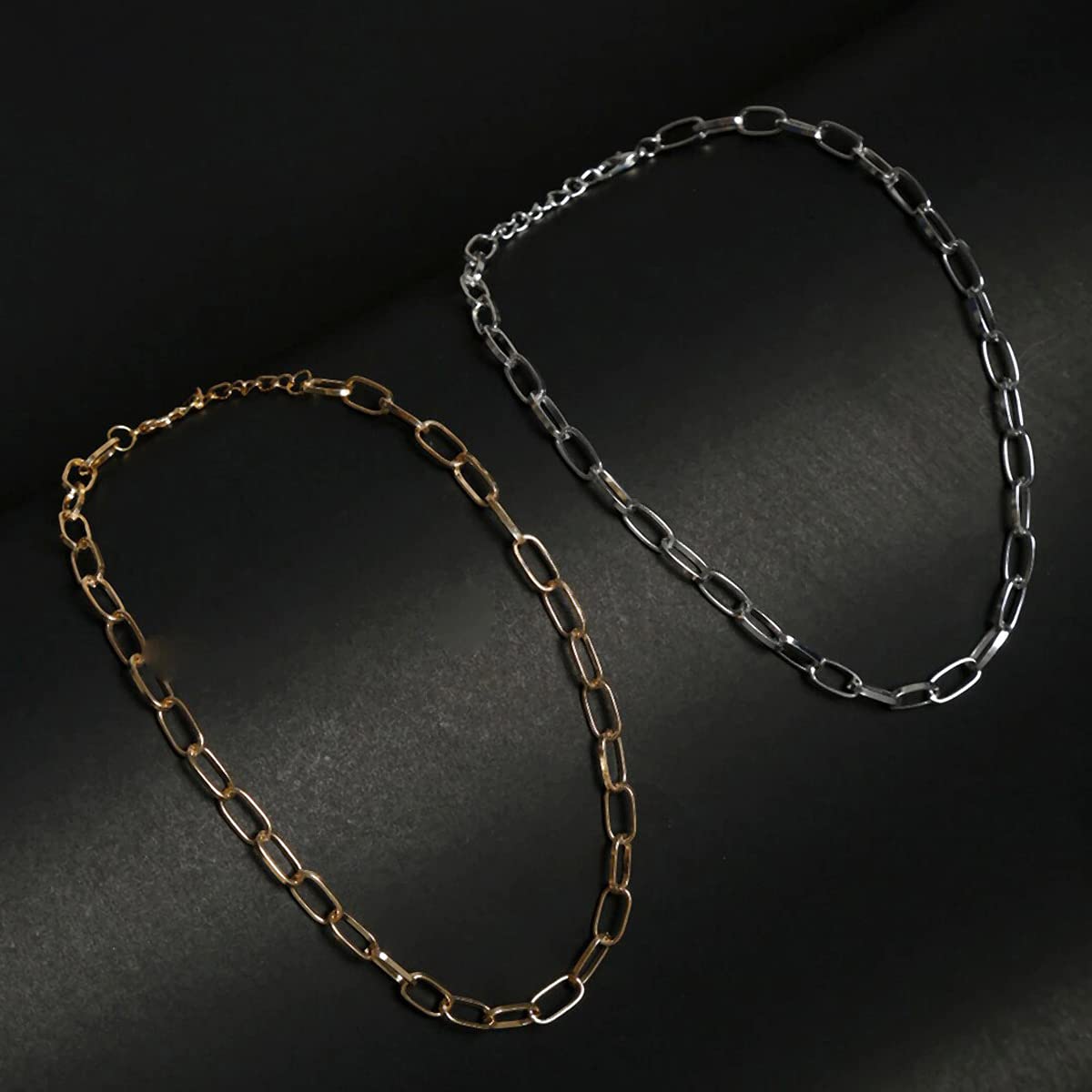 Gold & Silver Plated Layered Necklaces Combo Set
