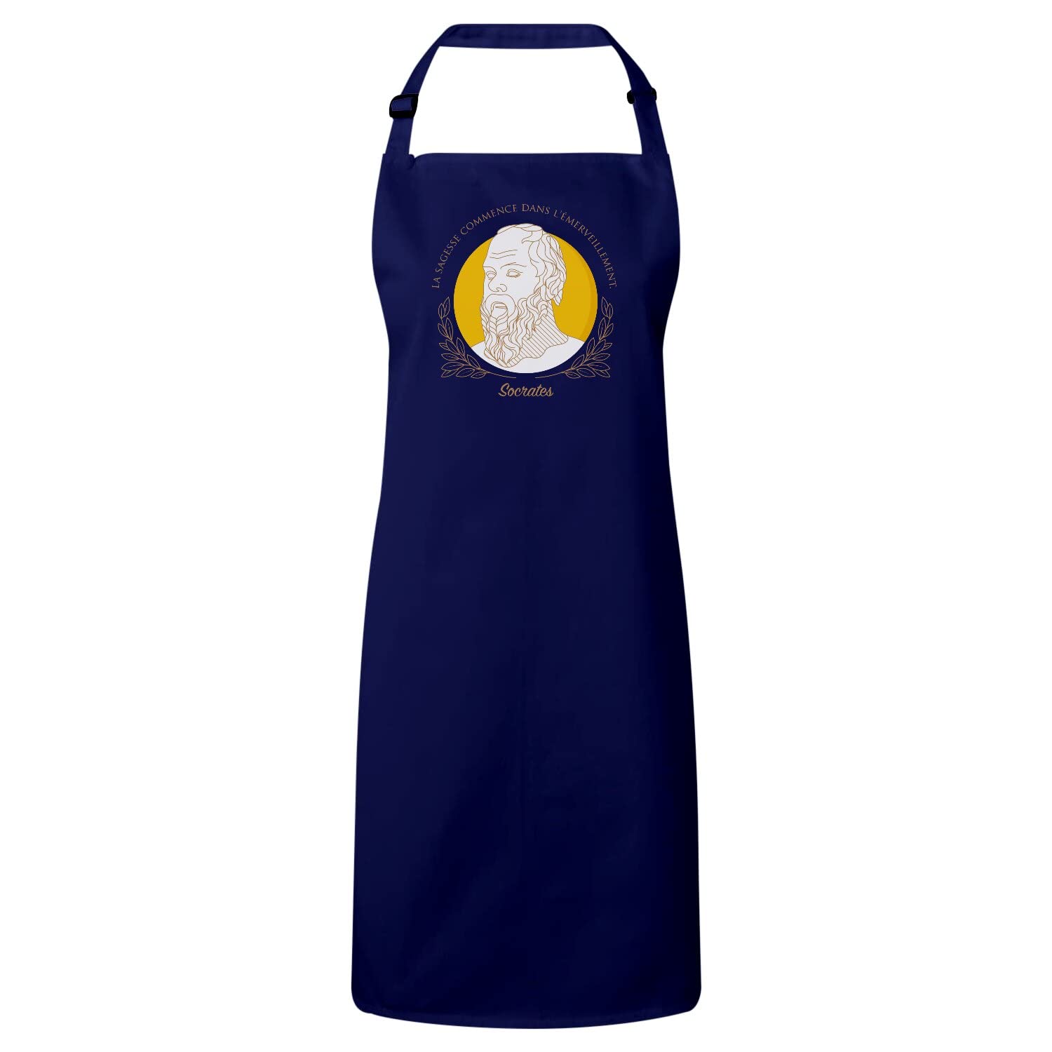 Tablier Cuisine Premium Sagesse Émerveillement Socrate