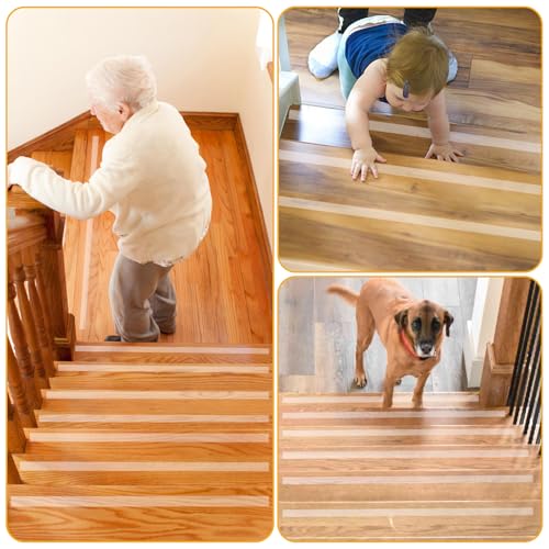 RISF Antirutsch Klebeband, 5cm x 10m Antirutschband Selbstklebend, Treppe, Wasserdicht, Antirutsch Treppenstufen, Schützt Ältere Menschen, Kinder/Haustiere vor Ausrutschen und Stürzen