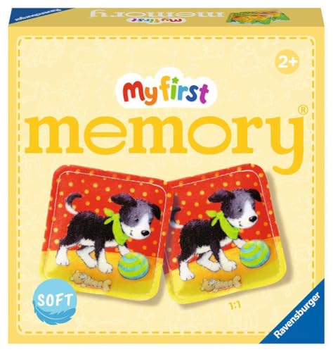 Ravensburger Ravensburger - 20998 - Peluche My first memory® - Il classico gioco di memoria con 24 carte di stoffa e simpatici animali per bambini, giocattoli a partire dai 2 anni
