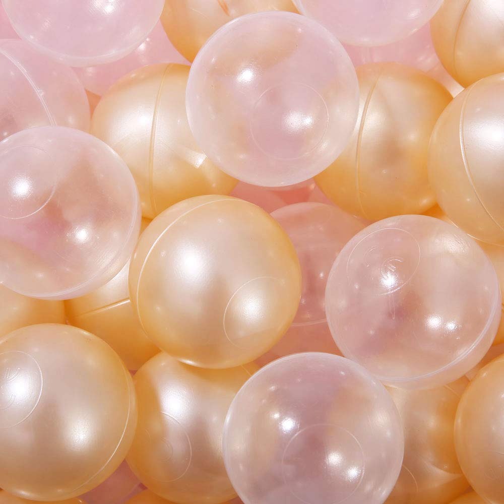 PlayMaty Ball Pit Balls -Phthalate Free BPA Free Plastic Crush Proof Stress Balls for Kids Playhouse Pool Ball Pit Accessories Pack of 50