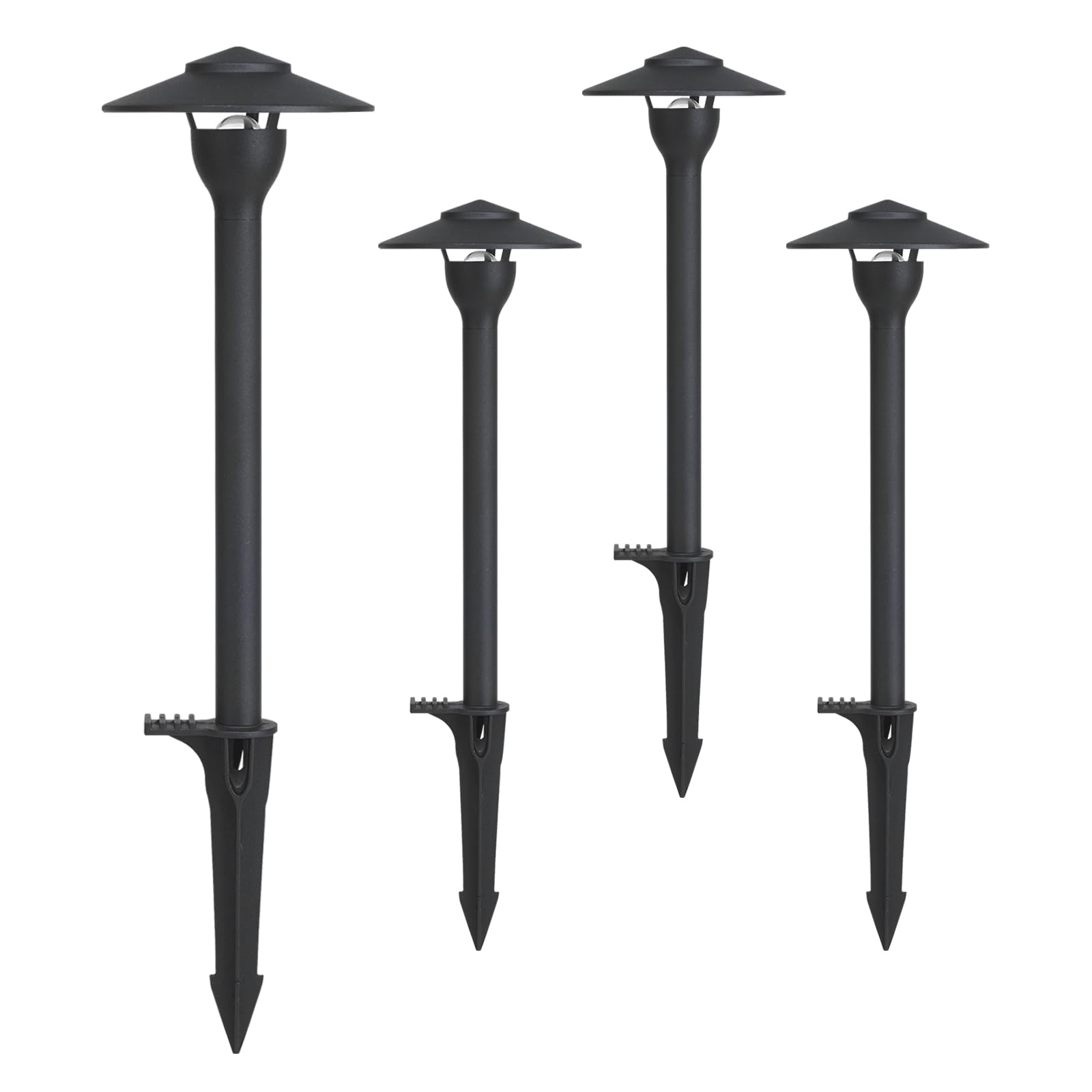 (SIMILAR ITEM) 1 Low Voltage Pathway Lights LED Landscape Lights, 4.5W 12V AC/DC, 3000K Warm White, Cast-Aluminum, IP65 Waterproof, ETL Listed, for Yard, Walkway, Garden, 4 Pack