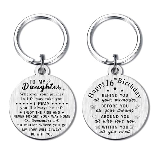 ABNTY 16th Birthday Gifts for Girls Boys, 16 Year Old Birthday Keychain, Born in 2009 Gifts, 2009 Birthday Decorations