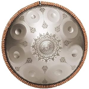 Handpan Tongtrommel 9 Noten 22 Inch Mandala-tanktrommel Stalen Percussietrommel Met Reistas