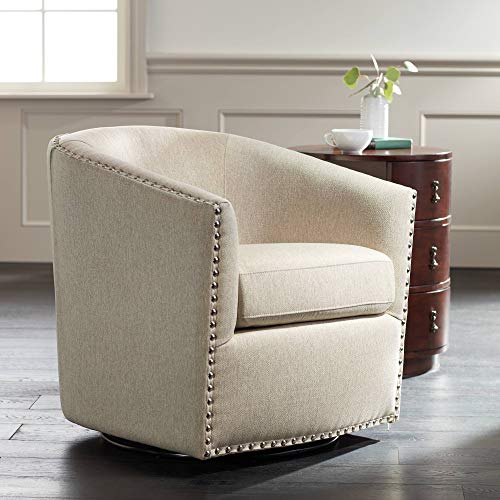 Fullerton ii oatmeal swivel accent chair - studio 55d