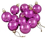 Pack of 12 Shiny Pink Lollipop Glass Ball Christmas Ornaments 2" (50mm)