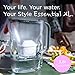 BRITA Wasserfilter Kanne Style Essential XL steinblau (3,6L) inkl. 1x MAXTRA PRO Extra Kalkschutz - große Filterkanne mit Smart Light LED & Klapp-Deckel, filtert Verunreinigungen & mehr