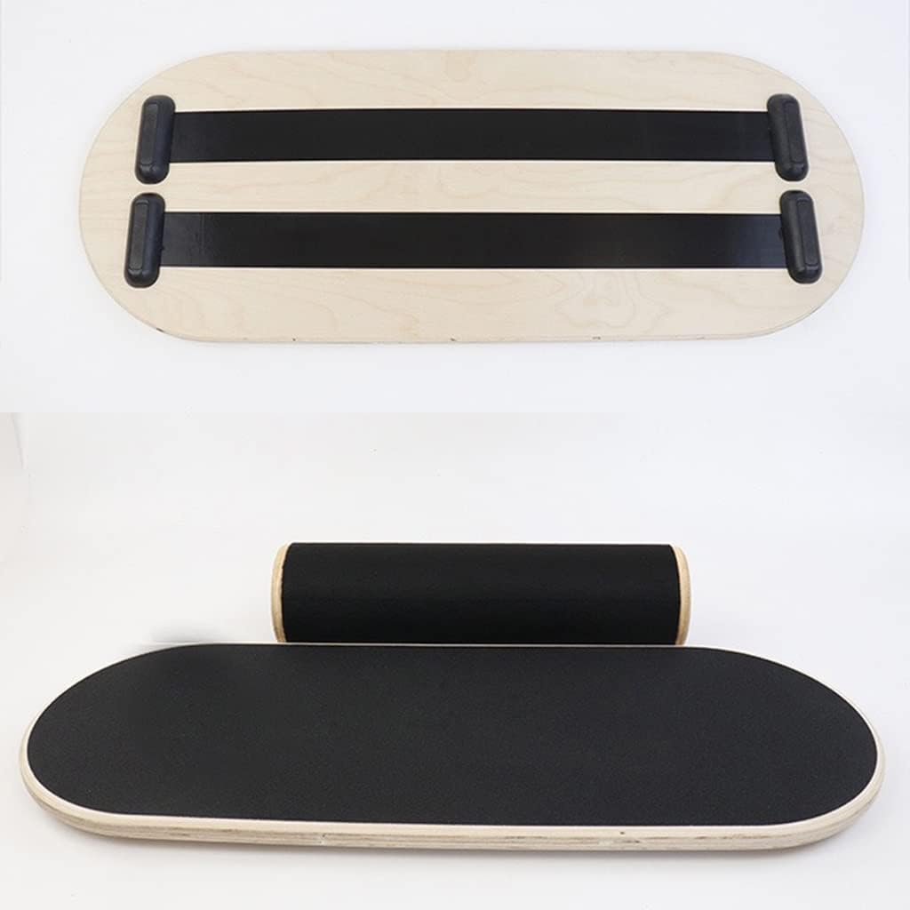 Balance Board Core Workout Yoga Twister Wobble Plate Abdominal Waist Leg Muscle Training 74cm Wooden Deck