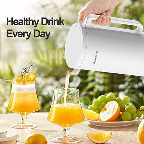 Bourge Chef Nut Milk Maker Machine, Bc-Bw350, Homemade Almond, Automatic And Self-Cleaning, Cow, Soy, Plant Based, Soybean, Rice Paste, Tea, Juice, Stew #TOP4