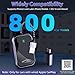 Wireless Carplay Adapter, 2025 Upgrade Converts Wired to Wireless Adapter for iPhone, Auto Connect Dongle for Apple Car Play, Bluetooth No Delay Control for Cars from 2016 and iOS 10+, Black