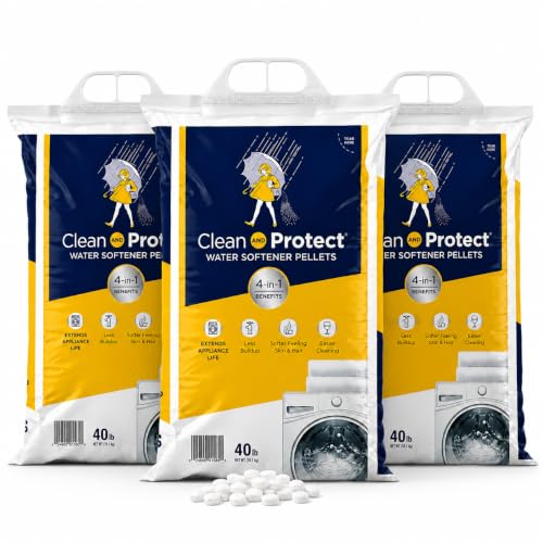 (3 Pack) - 40lb bags, Clean and Protect Water Softener Salt....