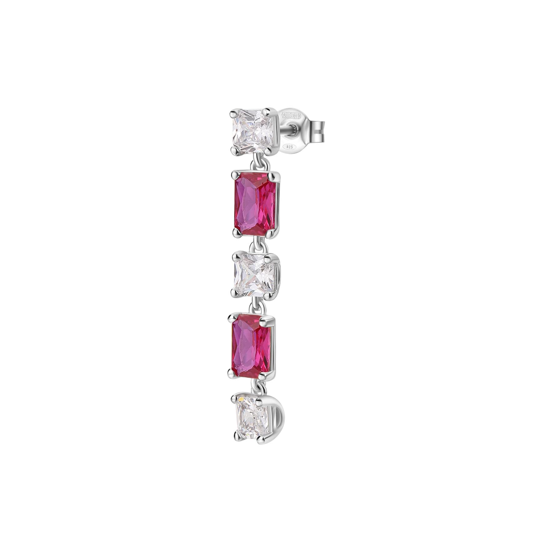 Brosway Orecchino Singolo Donna Pendente in Argento | Orecchini Pendenti Con Passion Ruby | Collezione FANCY - FPR19