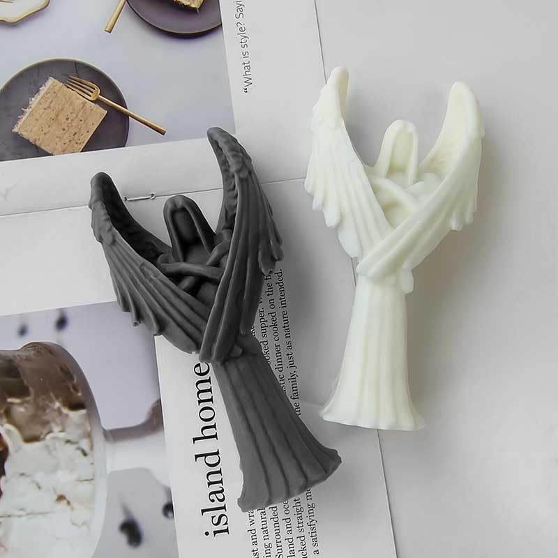 Miniatura 3 de Tone Fun Moldes de silicona con forma de ángel de la guarda para hacer velas, resina, velas de aromaterapia, jabón de cera hecho a mano, decoración