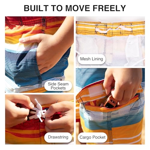 Kanu Surf Boys' Echo Quick Dry UPF 50+ Beach Swim Trunk3