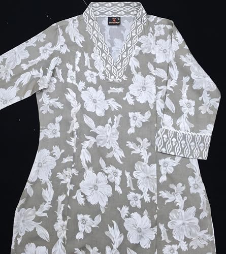 Image of DUMMY SHAPE Feeding Kurtis for Women Cotton Blend | Floral Kurta Pant Dupatta Set with Nursing Zippers to Pre & Post Partum | Maternity Dresses | Mom to Be Gifts for Pregnant Woman