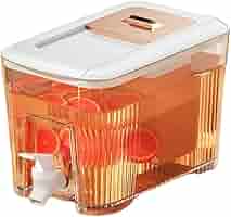 Amazon | 冷蔵庫 麦茶ポット ドリンクサーバー 6L大容量 冷水筒
