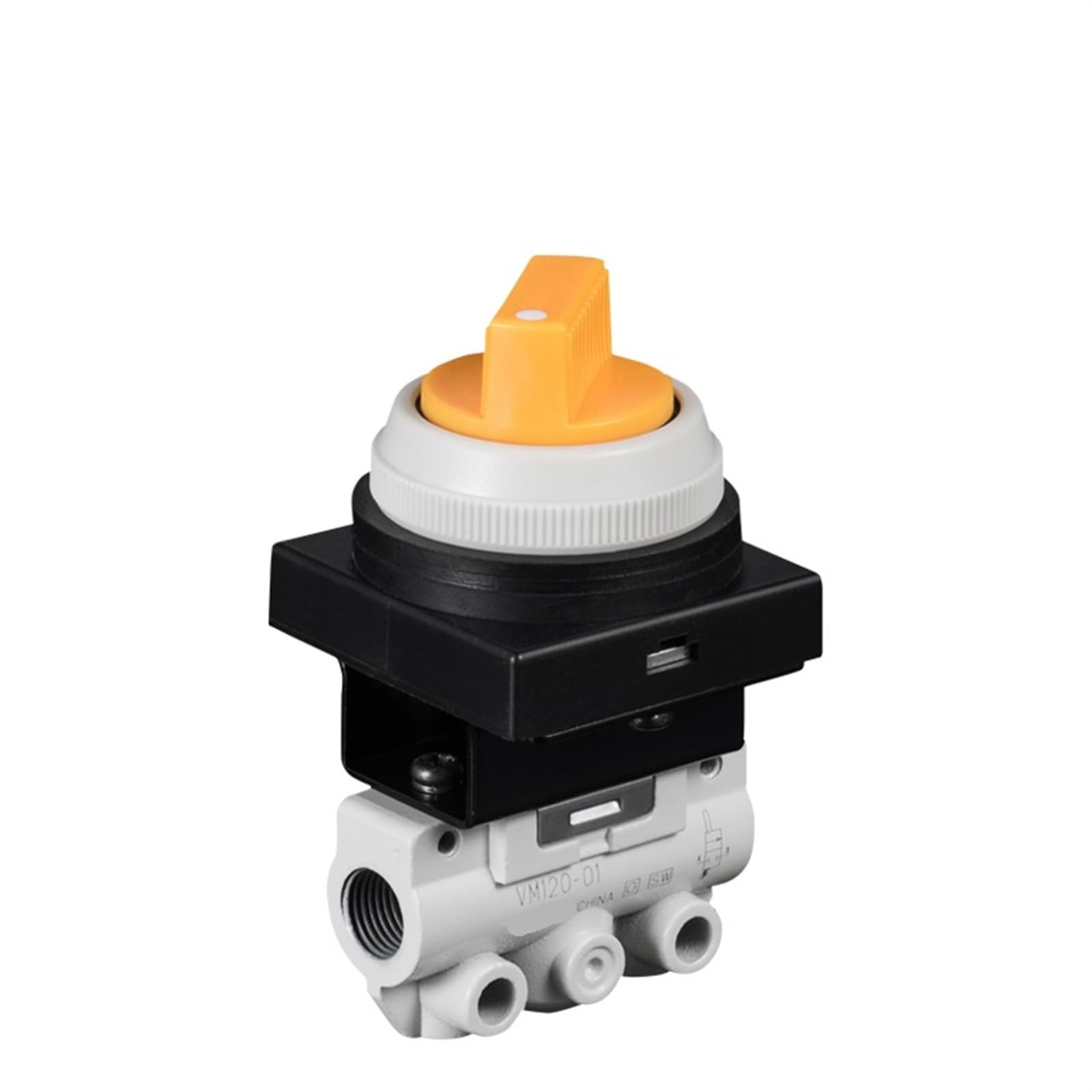 VM120 Pneumatic Switch Two-position Two-way Mechanical Button Valve VM120-01-33A Two-position Three-way Manual Valve VM130-01-30 1Pcs(Color:VM120-01-34,Size:Green)