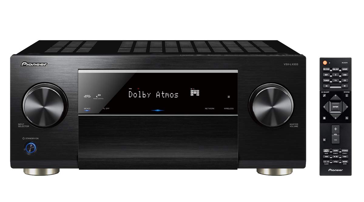 Pioneer VSX-LX503 9.2-CH Network AV Receiver with Built-in Google Chromecast, Dolby Atmos, DTS:X, 3D & 4K UHD Pass-Through, HDR10, Dolby Vision, HLG, HDCP 2.2, 4K Upscaling, DTS Play-Fi, Phono Input