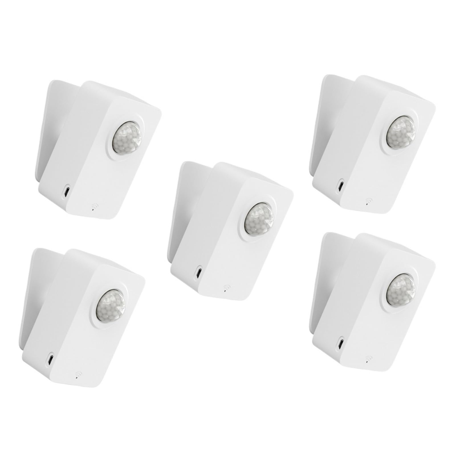 Détecteur de Mouvement, création Routine, capteurs d'alarme scène Intelligente avec Support réglable pour la Maison et Le Garage(5 PCS)