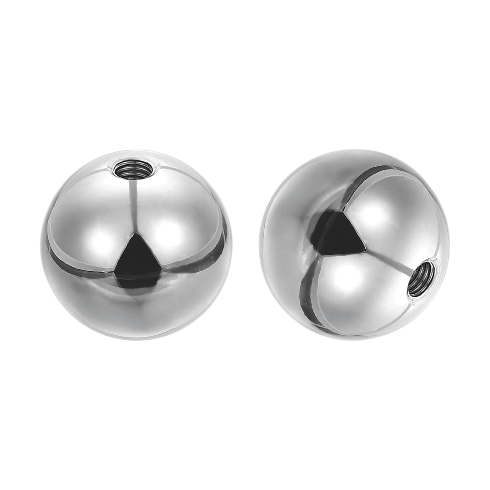 PATIKIL M6x35mm Ball Nuts Knob, 2pcs 304 Stainless Steel Round Solid Blind Hole Decorative Screw Cap Cover Machinery Handle Hardware