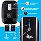 AQQA Aquarium Luftpumpe,2.5W Extrem Leise Aquarium Sauerstoffpumpe mit 2 Luftauslässe,Einstellbare Luftauslässe Aquariums Luftpumpe