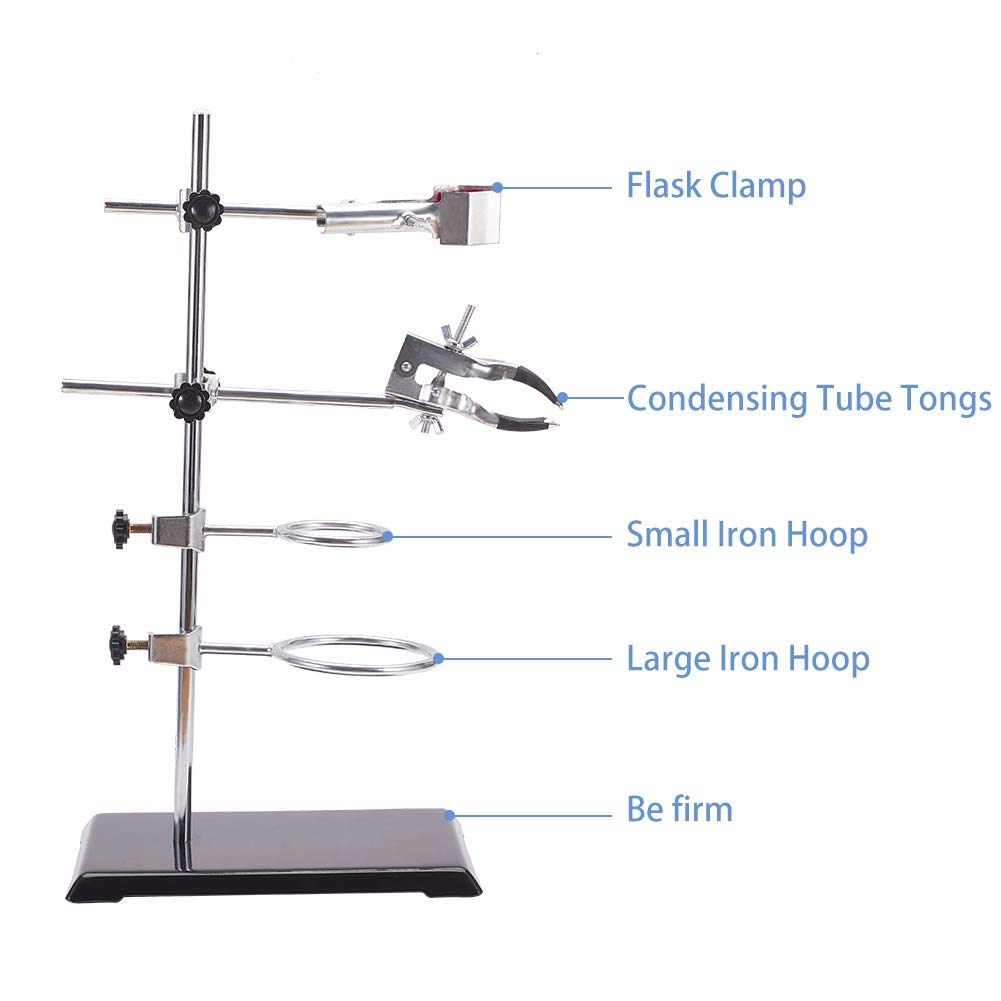 OLYCRAFT Laboratory Grade Stand Support Set with Coated Base Laboratory