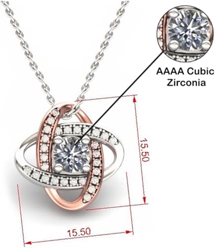 Miniatura 6 de To Mother Of The Groom, Thank You For Raising The Man Of My Dream Love Knot Rose Gold Necklace, For Mother Of The Groom, Valentines, Birthday,