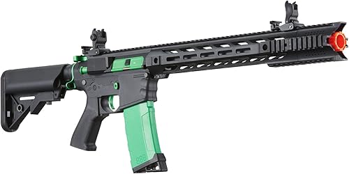 Miniatura 3 de Lancer Tactical Gen 2 Airsoft M4 SPR Interceptor AEG Polymer - Electric FullSemi-Auto, 1000 Rounds Bag of 0.20g BBS, Battery& Charger Included